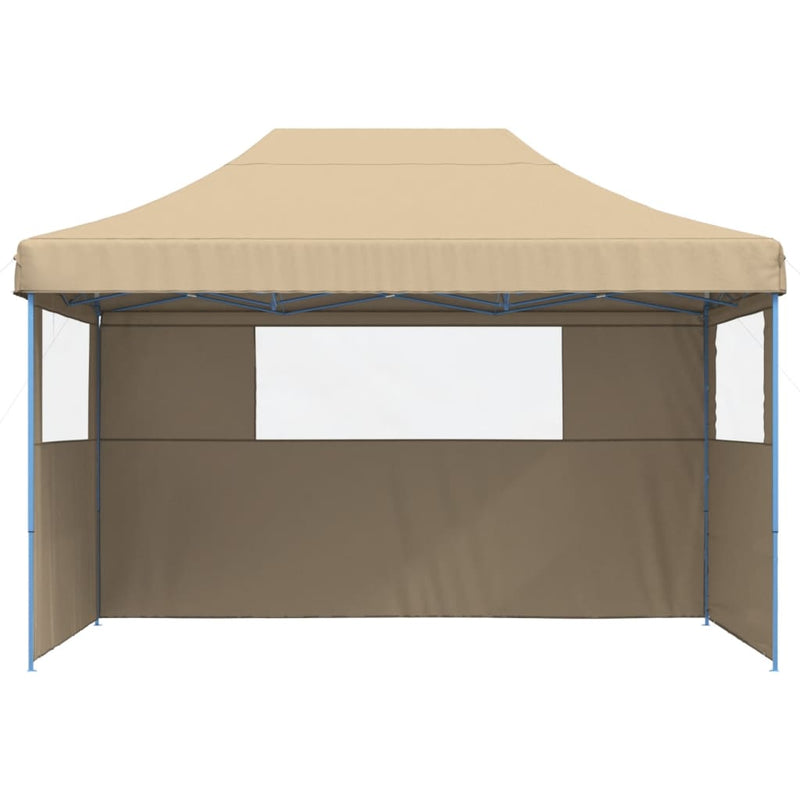 Chargez l'image dans la visionneuse de la galerie, Vidaxl partytent inklapbaar pop-up met 3 zijwanden beige