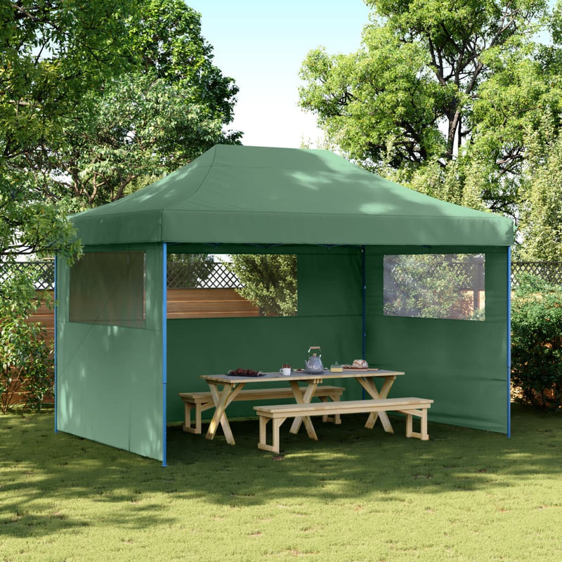 Load image into Gallery viewer, Vidaxl partytent inklapbaar pop-up met 3 zijwanden groen