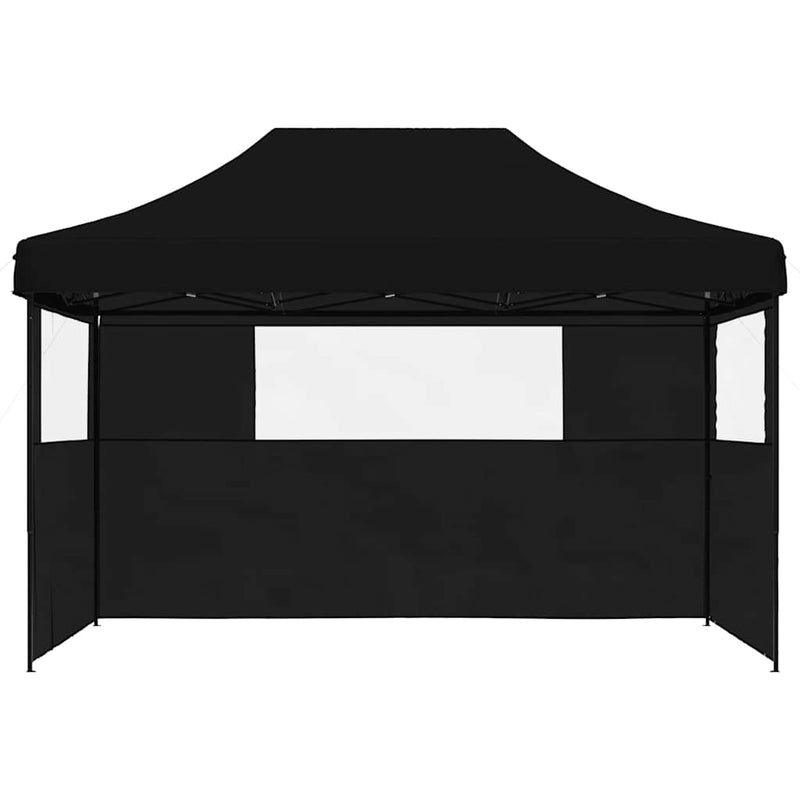 Load image into Gallery viewer, Vidaxl partytent inklapbaar pop-up met 3 zijwanden zwart