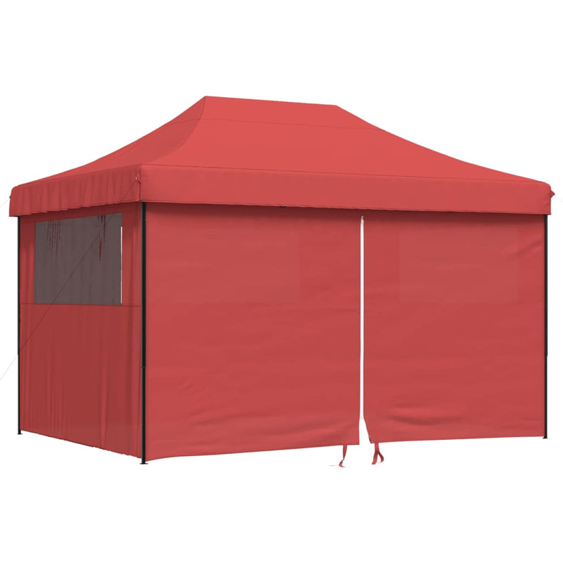 Load image into Gallery viewer, Vidaxl partytent inklapbaar pop-up met 4 zijwanden bordeauxrood