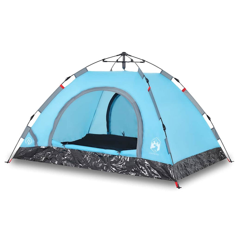 Load image into Gallery viewer, Vidaxl tent 3-persoons snelontgrendeling blauw