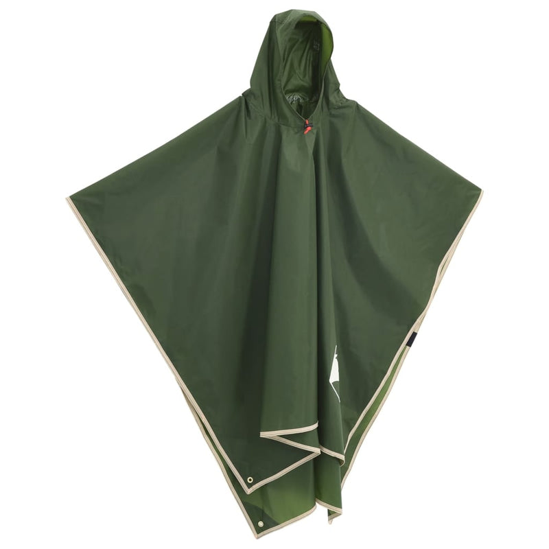 Load image into Gallery viewer, Vidaxl regenponcho met capuchon 2-in-1 ontwerp 223x145 cm groen