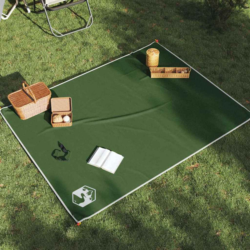 Load image into Gallery viewer, Vidaxl picknickkleed met haringen 205x155 cm groen