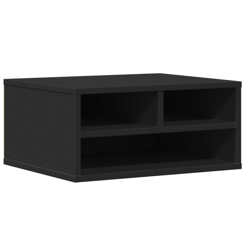 Load image into Gallery viewer, Vidaxl printerkastje 49x40x22,5 cm bewerkt hout zwart