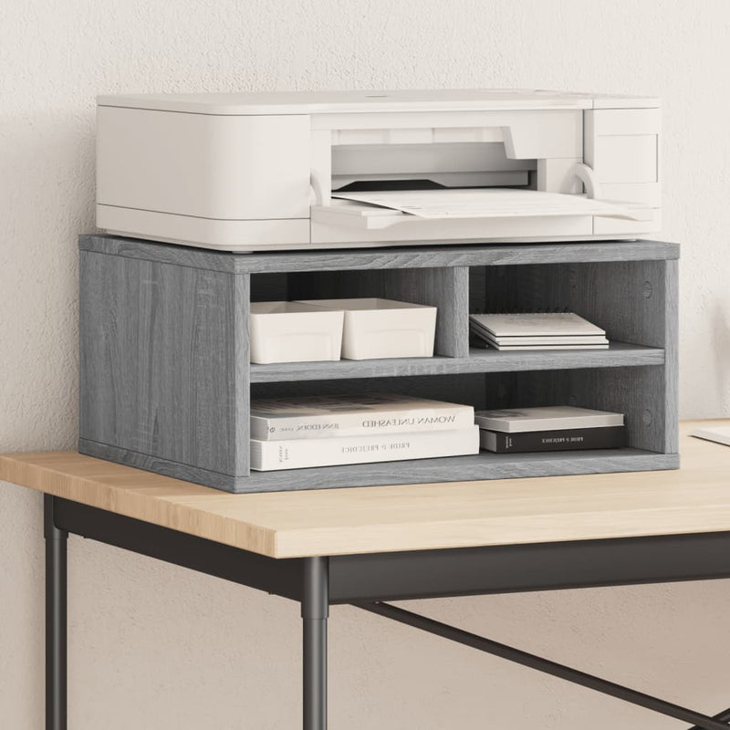 Load image into Gallery viewer, Vidaxl printerkastje 49x40x22,5 cm bewerkt hout grijs sonoma eiken