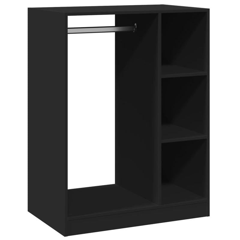Load image into Gallery viewer, Vidaxl kledingkast 77x48x102 cm bewerkt hout zwart