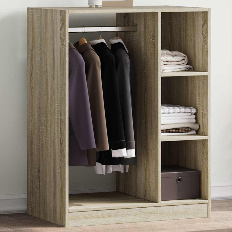 Afbeelding laden in galerijviewer, Vidaxl kledingkast 77x48x102 cm bewerkt hout sonoma eikenkleurig