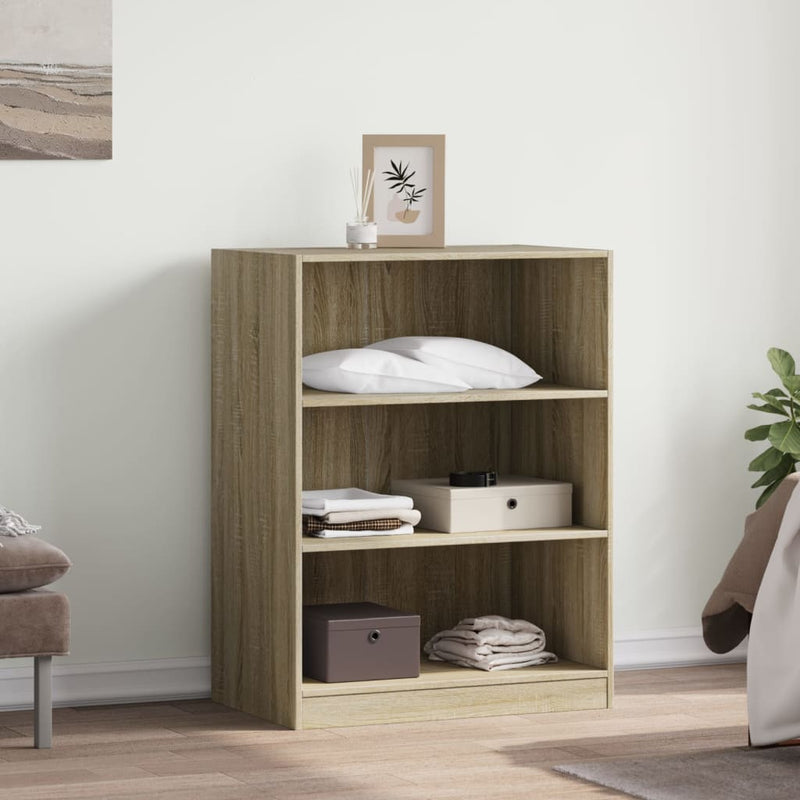 Load image into Gallery viewer, VidaXL Kledingkast 77x48x102 cm bewerkt hout sonoma eikenkleurig