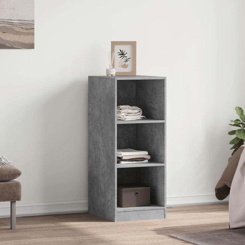 Load image into Gallery viewer, Vidaxl kledingkast 48x41x102 cm bewerkt hout betongrijs