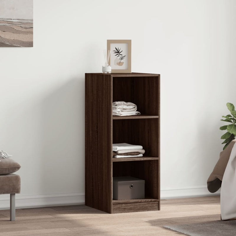 Load image into Gallery viewer, Vidaxl kledingkast 48x41x102 cm bewerkt hout bruin eikenkleurig