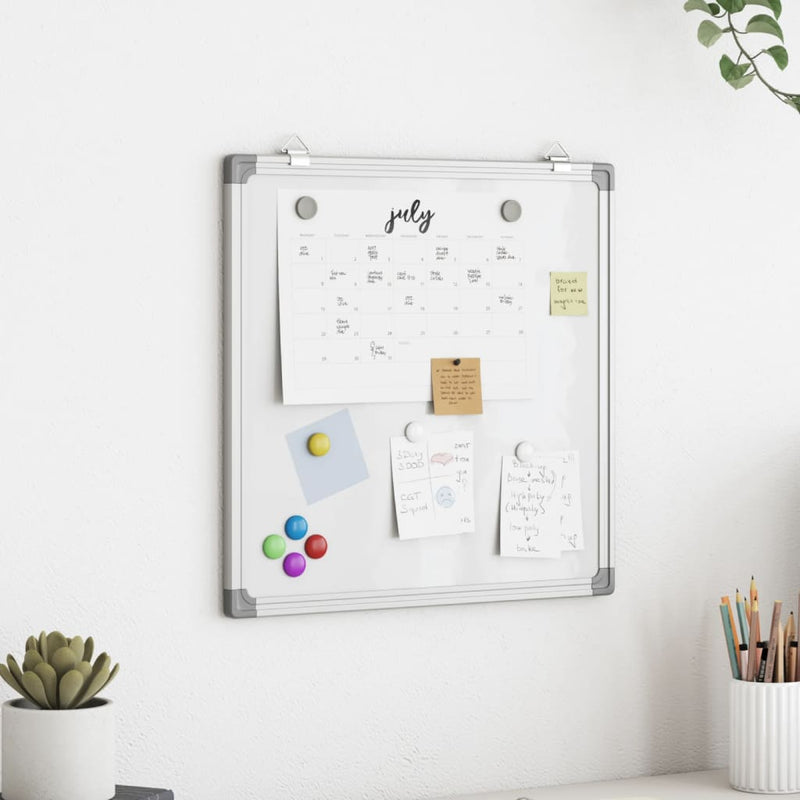 Load image into Gallery viewer, Vidaxl whiteboard magnetisch 60x60x1,7 cm aluminium