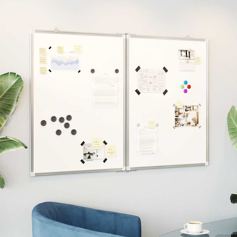 Load image into Gallery viewer, Vidaxl whiteboard magnetisch inklapbaar 100x80x1,7 cm aluminium
