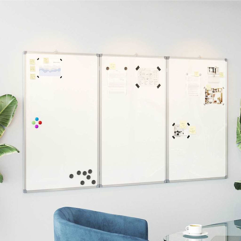 Load image into Gallery viewer, Vidaxl whiteboard magnetisch inklapbaar 150x100x1,7 cm aluminium