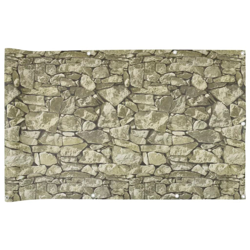 Load image into Gallery viewer, Vidaxl balkonscherm steenpatroon 700x75 cm pvc
