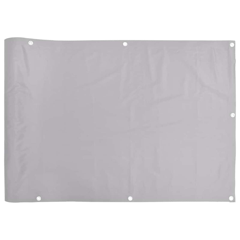 Afbeelding laden in galerijviewer, Vidaxl balkonscherm 500x90 cm pvc grijs