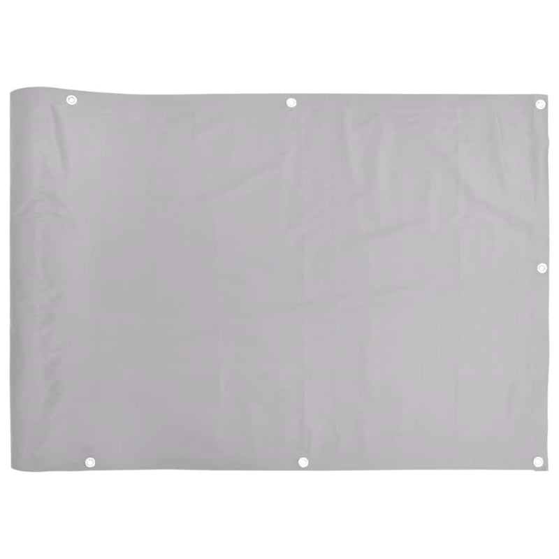 Afbeelding laden in galerijviewer, Vidaxl balkonscherm 600x90 cm pvc grijs