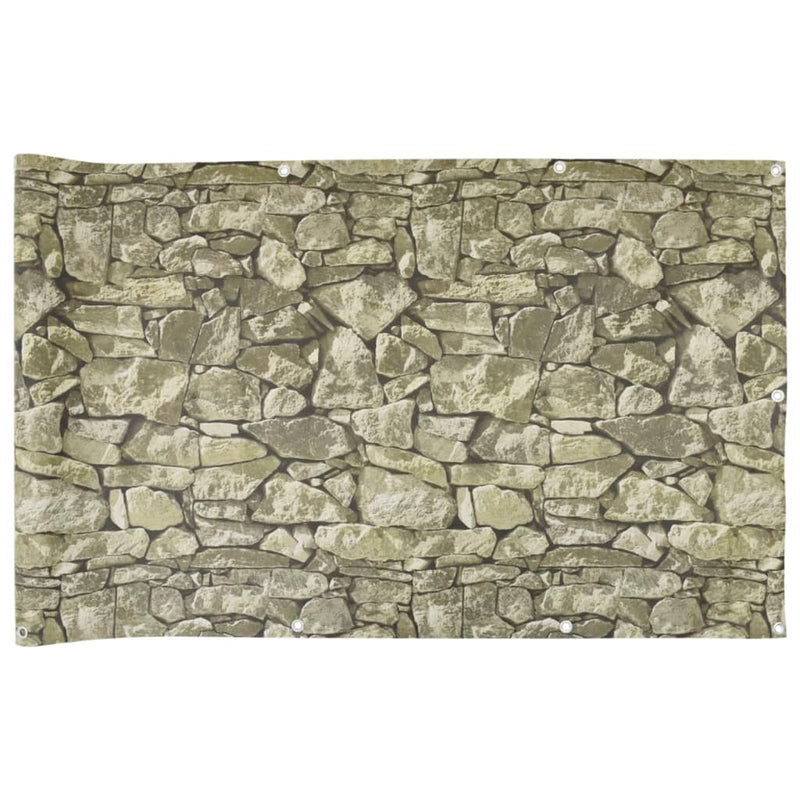 Load image into Gallery viewer, Vidaxl balkonscherm steenpatroon 600x90 cm pvc