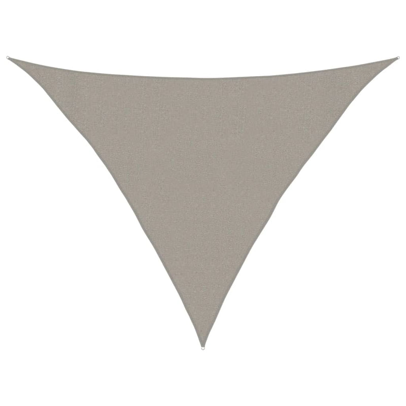 Laden Sie das Bild in Galerie -Viewer, Vidaxl zonnezeil 160 g m² driehoekig 3x3x4,2 m hdpe lichtgrijs