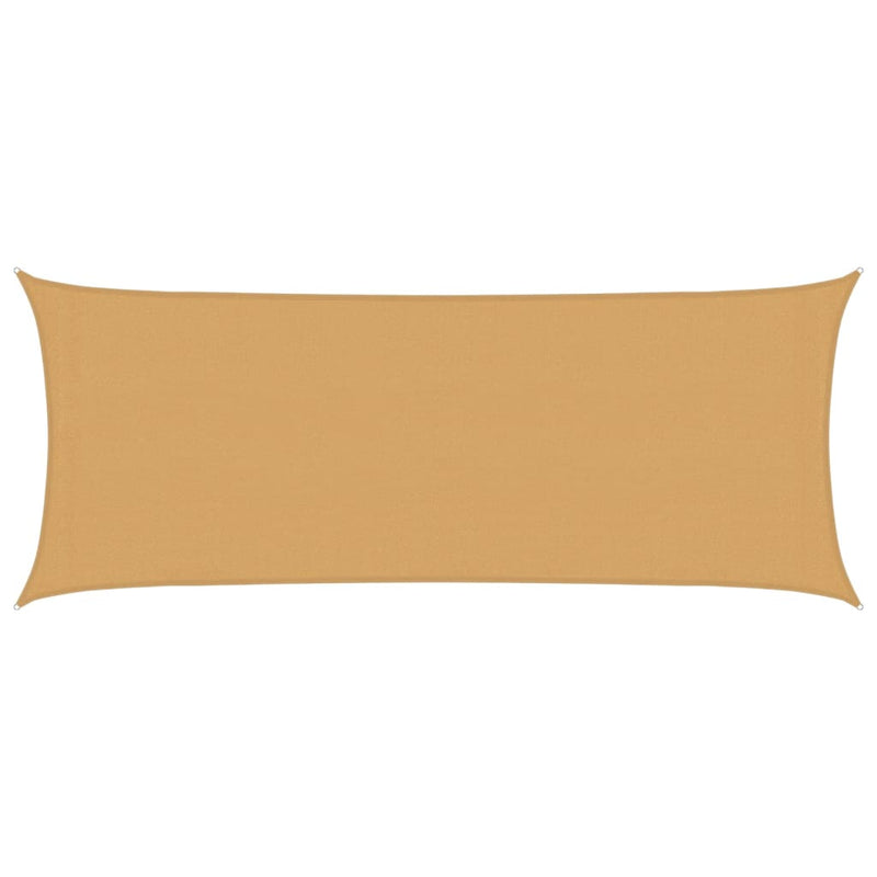 Afbeelding laden in galerijviewer, Vidaxl zonnezeil 160 g m² rechthoekig 2x4,5 m hdpe zandkleurig