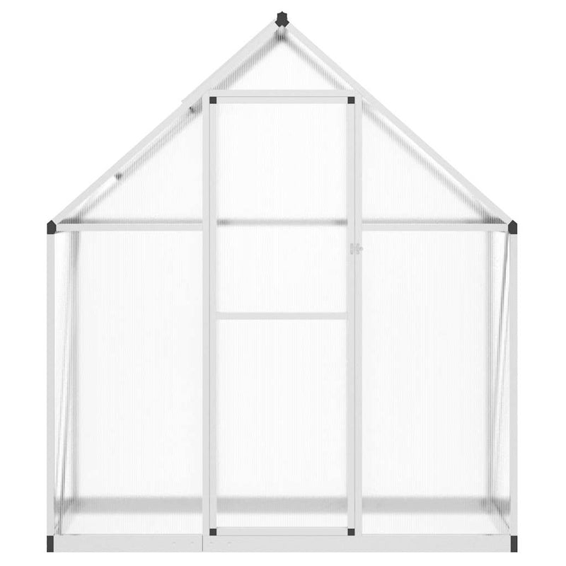 Cargue la imagen en el visor de la galería, Vidaxl tuinkas met basisframe 169x58x195 cm aluminium zilverkleurig