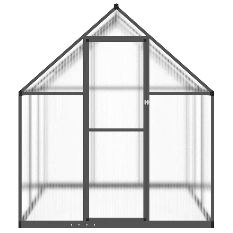 Load image into Gallery viewer, Vidaxl tuinkas met basisframe 169x169x195 cm aluminium antracietkleur