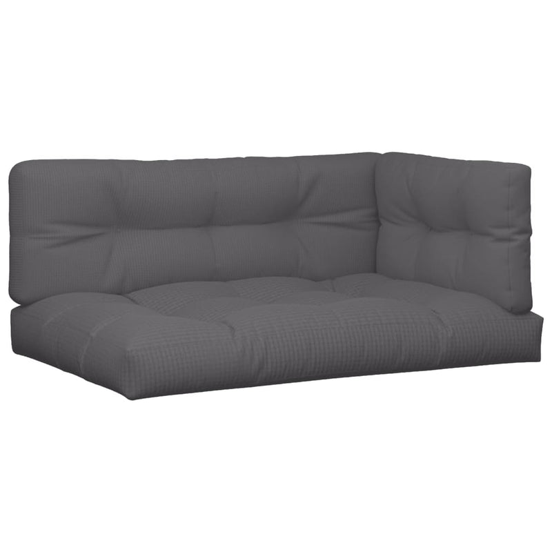 Laden Sie das Bild in Galerie -Viewer, Vidaxl palletkussens 3 st stof antracietkleurig