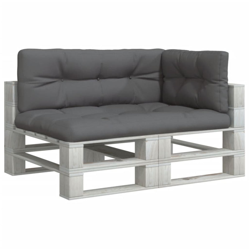 Laden Sie das Bild in Galerie -Viewer, Vidaxl palletkussens 3 st stof antracietkleurig