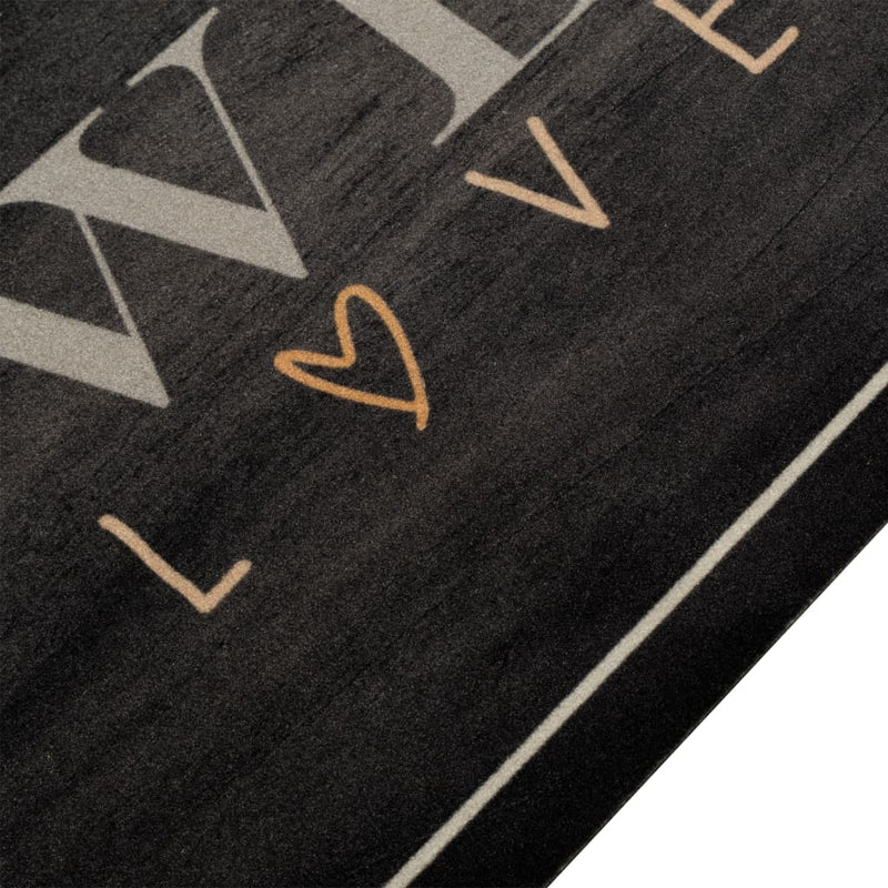 Load image into Gallery viewer, Vidaxl keukenmat wasbaar koffietekst 60x300 cm fluweel