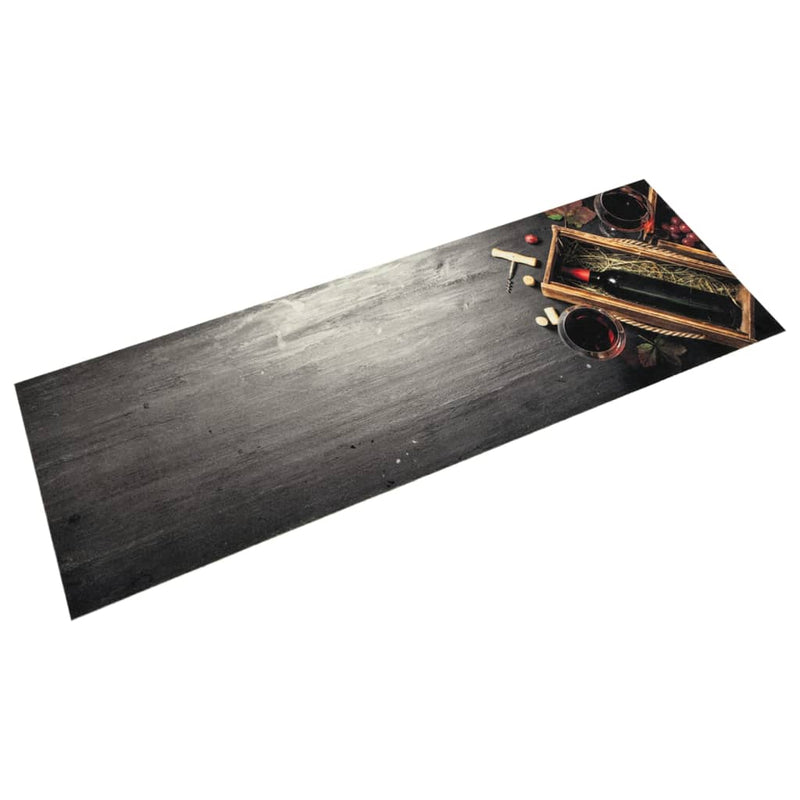 Load image into Gallery viewer, Vidaxl keukenmat wasbaar wijnflesprint 45x150 cm fluweel