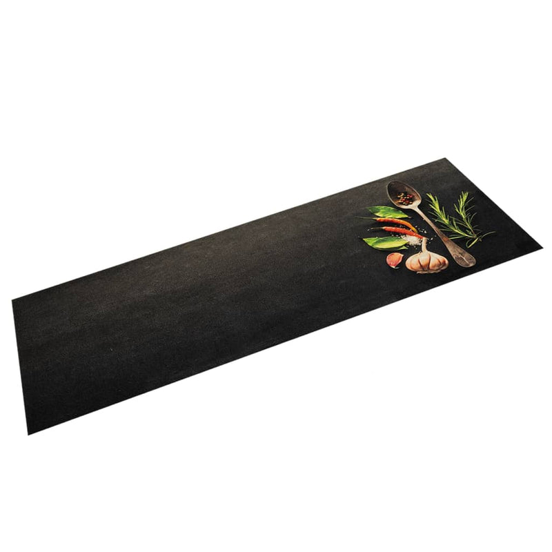 Load image into Gallery viewer, Vidaxl keukenmat wasbaar kruidenprint 45x150 cm fluweel