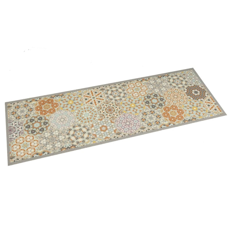 Load image into Gallery viewer, Vidaxl keukenmat wasbaar zeshoekpastelprint 60x180 cm fluweel