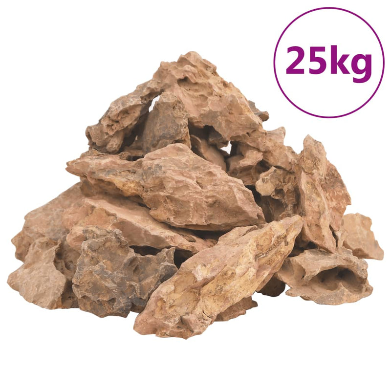 Load image into Gallery viewer, Vidaxl lavasteen 25 kg 1-10 cm bruin