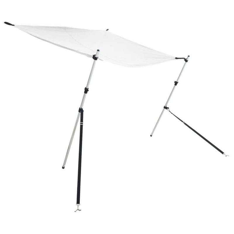 Load image into Gallery viewer, Vidaxl schaduwdoekset t-top 170x170x(113-182,5) cm wit