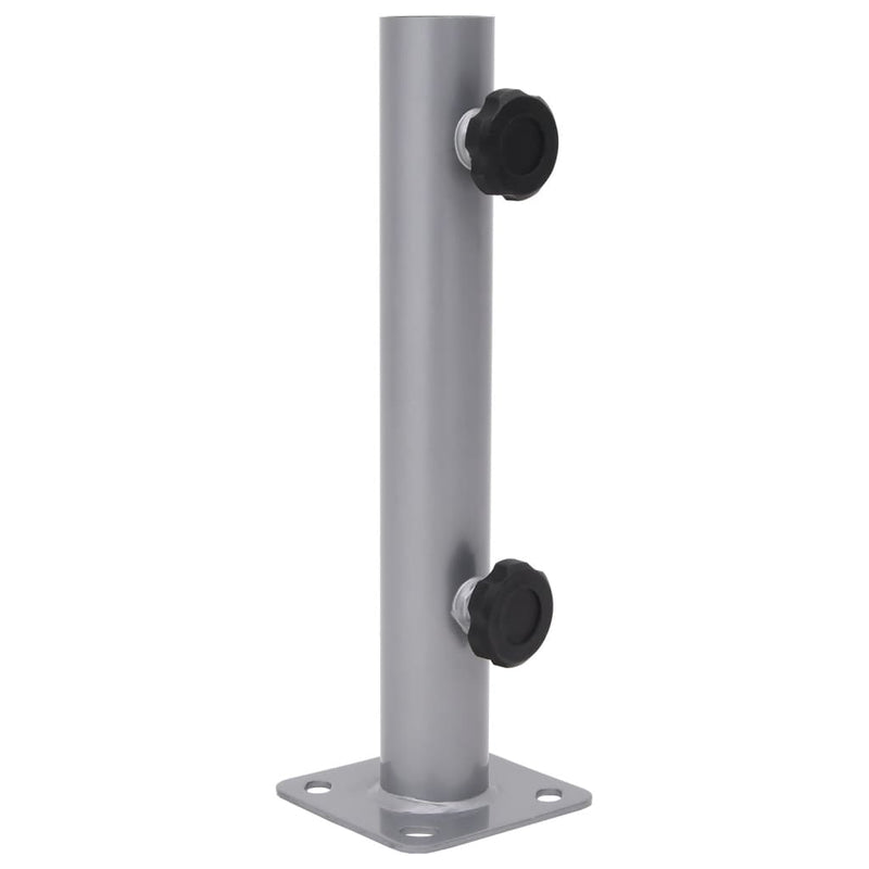 Chargez l'image dans la visionneuse de la galerie, Vidaxl parasolvoet voor ø32 34 38 mm stok staal zilverkleurig