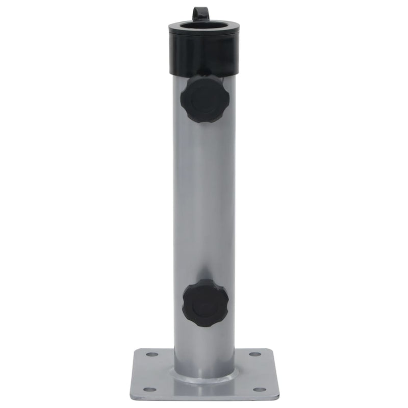 Chargez l'image dans la visionneuse de la galerie, Vidaxl parasolvoet voor ø38 48 mm stok staal zilverkleurig