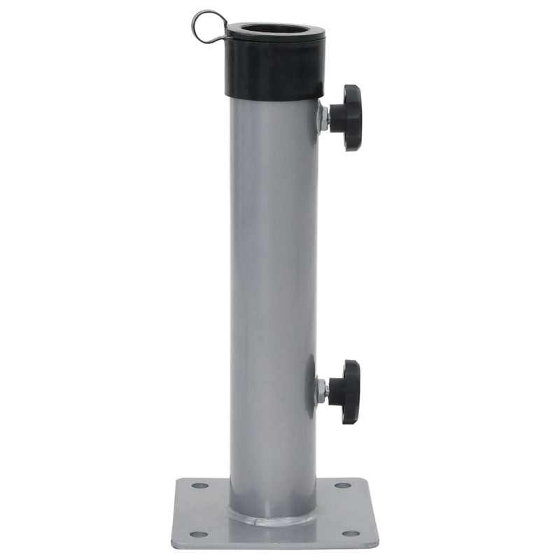 Chargez l'image dans la visionneuse de la galerie, Vidaxl parasolvoet voor ø38 48 mm stok staal zilverkleurig