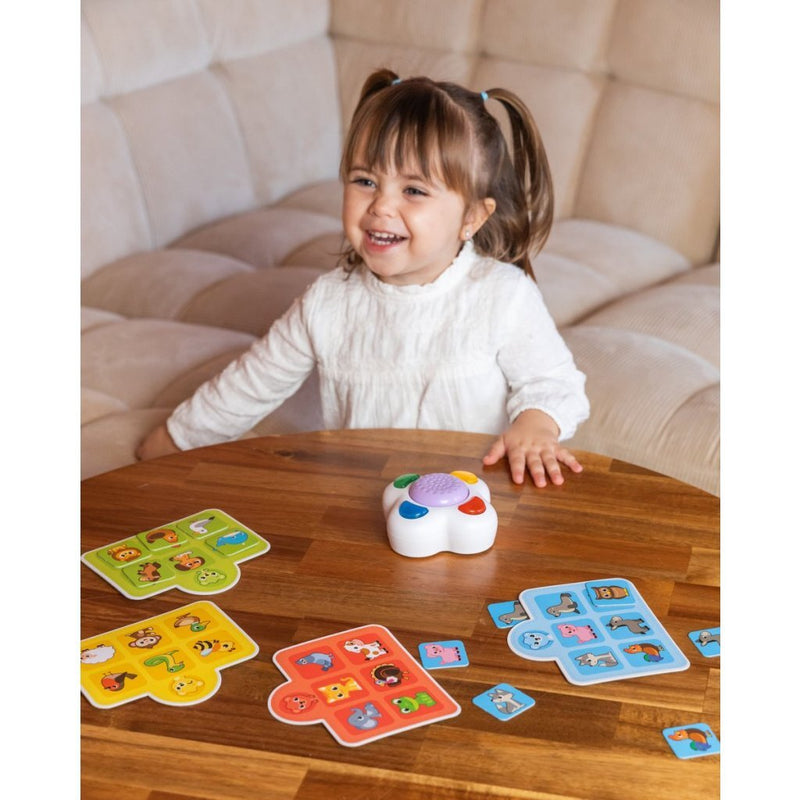 Load image into Gallery viewer, Jumbo ik leer dierenbingo + licht en geluid