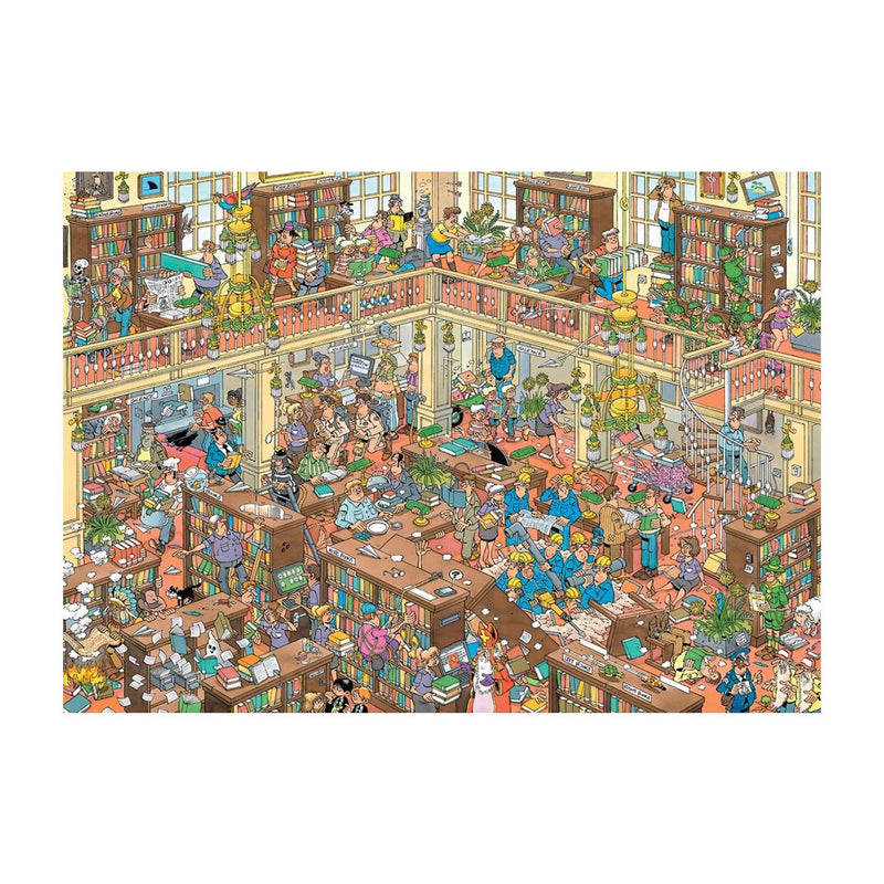 Afbeelding laden in galerijviewer, Jumbo jan van haasteren puzzel 500 bibliotheek xl stukjes
