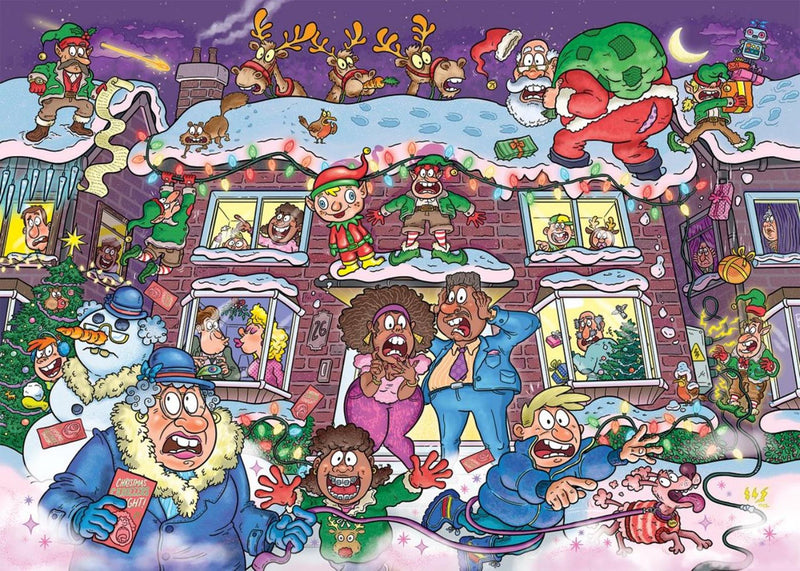 Afbeelding laden in galerijviewer, Jumbo wasgij christmas 22 - niet zo’n stille nacht! - 2x1000 stukjes