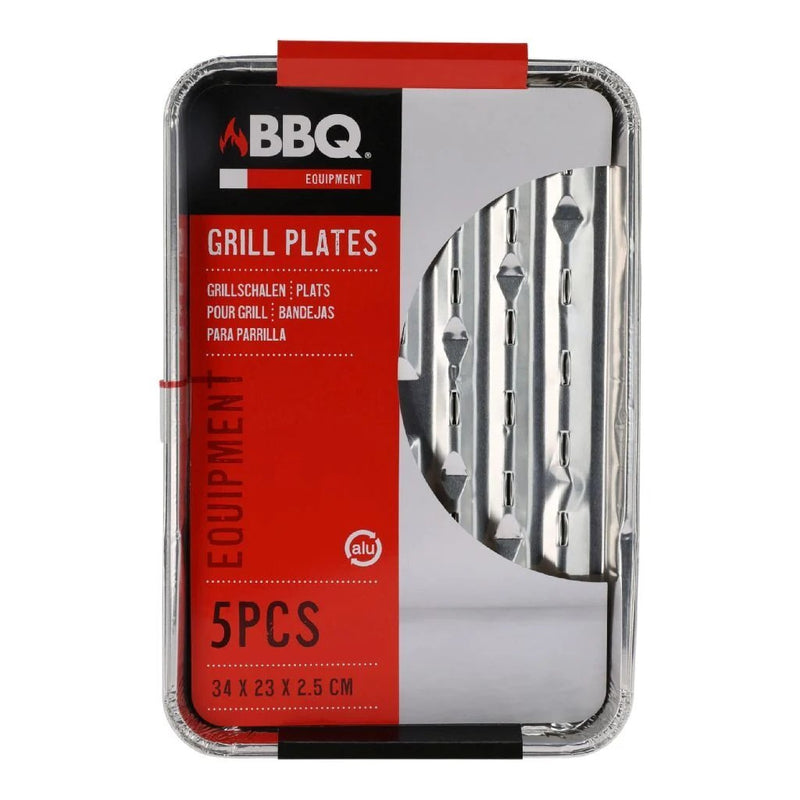 Afbeelding laden in galerijviewer, Bbq grillschalen 34x23x2.5 cm 5 stuks