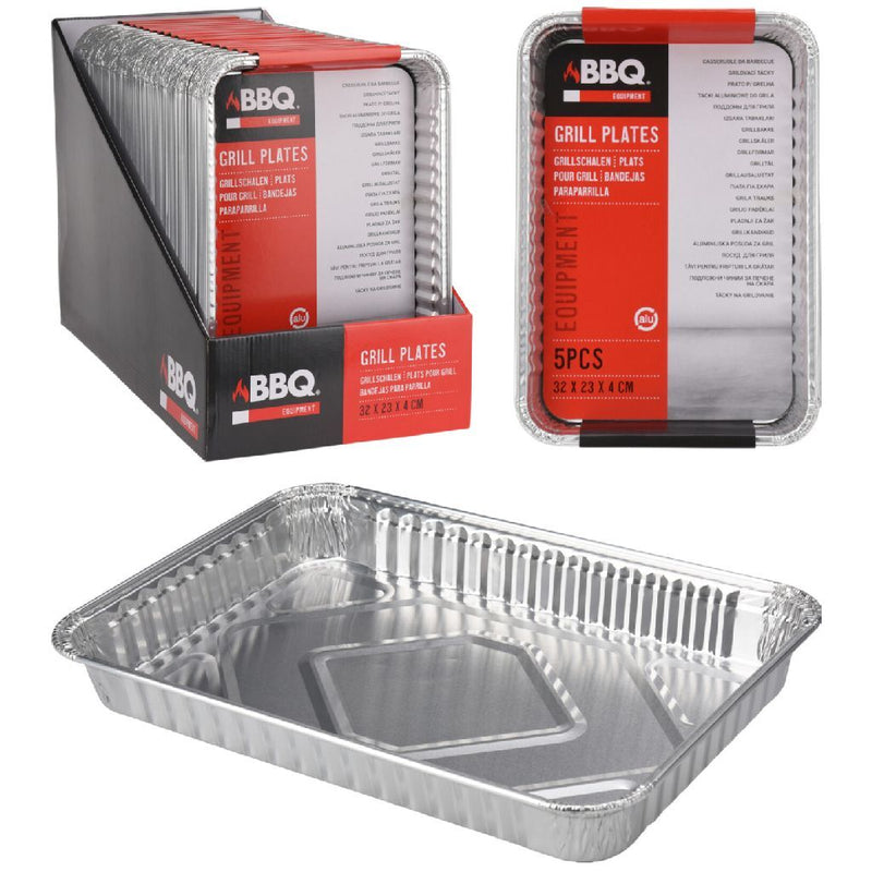 Load image into Gallery viewer, Bbq grillschalen 32x23x4 cm 4 stuks