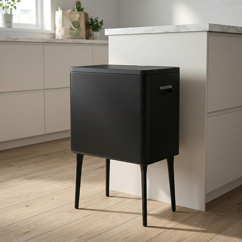 ギャラリービューアに画像をロードする, Excellent houseware afvalbak 35l metaal zwart