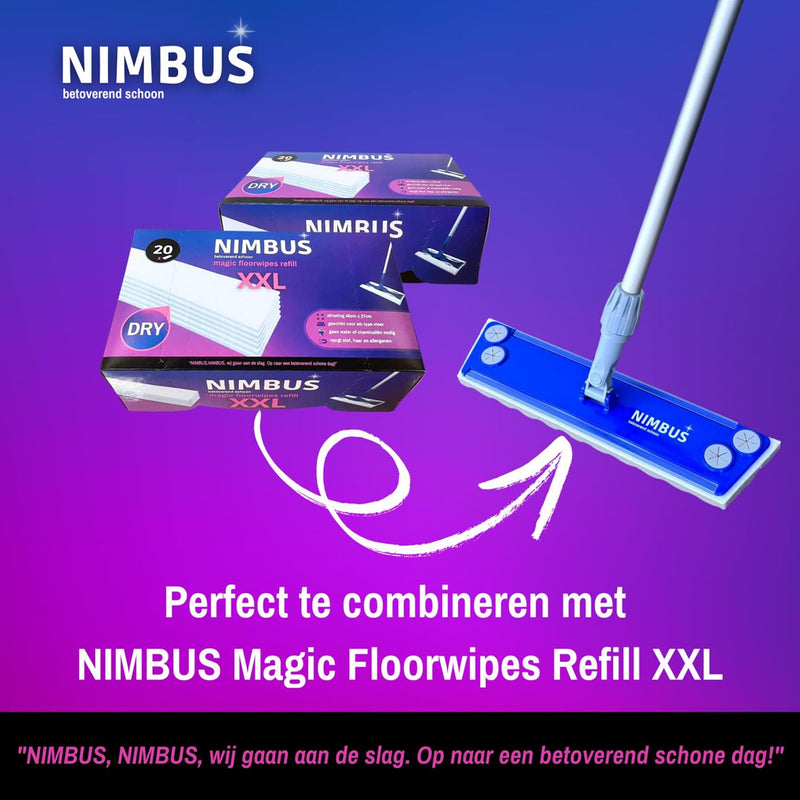 Cargue la imagen en el visor de la galería, Nimbus magic floor sweeper xxl alu steel