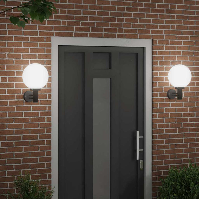 Chargez l'image dans la visionneuse de la galerie, Vidaxl buiten wandlamp 2 pcs zwart 28 x 25 x 38 cm