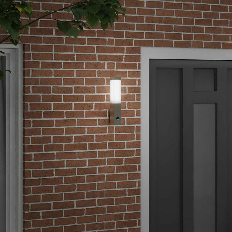 Chargez l'image dans la visionneuse de la galerie, Vidaxl buiten wandlamp zilver 10.5 x 6 x 33 cm