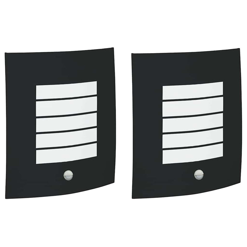 Chargez l'image dans la visionneuse de la galerie, Vidaxl buiten wandlamp 2 pcs zwart 23.5 x 9 x 26 cm
