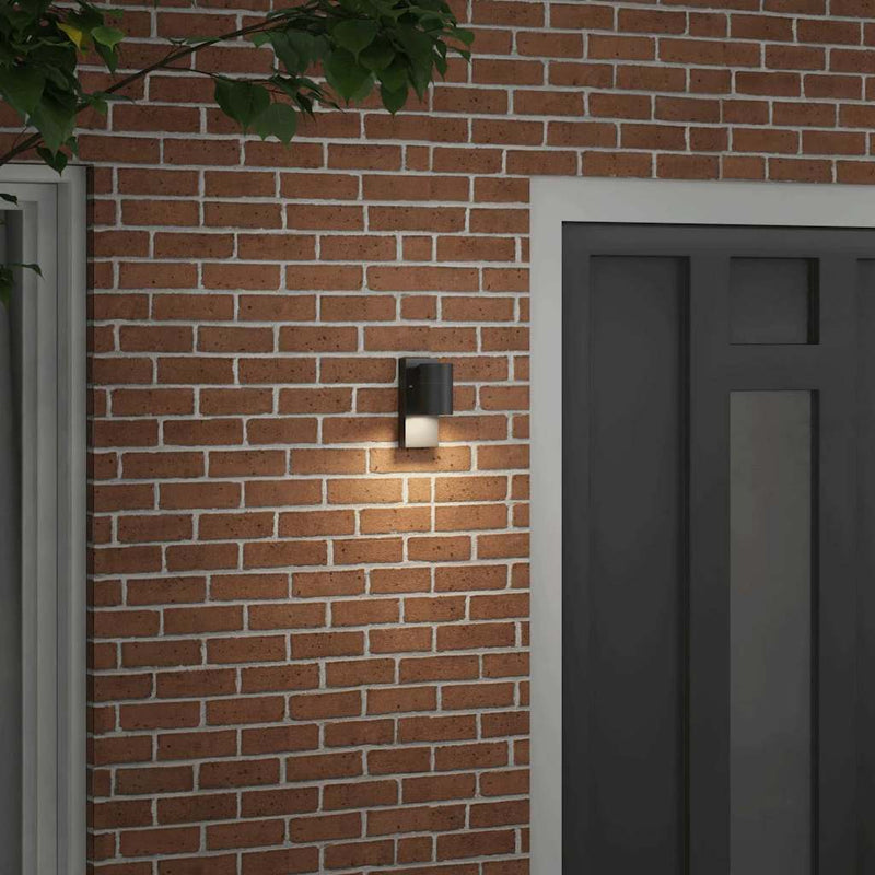 Chargez l'image dans la visionneuse de la galerie, Vidaxl buiten wandlamp zwart 6,5 x 10,5 x 16 cm rvs en glas