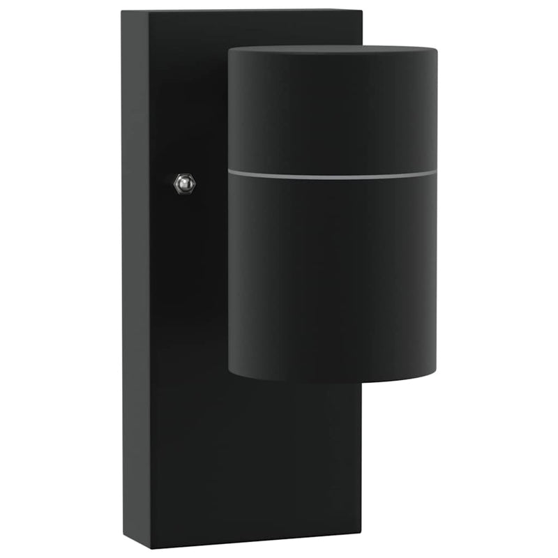 Chargez l'image dans la visionneuse de la galerie, Vidaxl buiten wandlamp zwart 6,5 x 10,5 x 16 cm rvs en glas