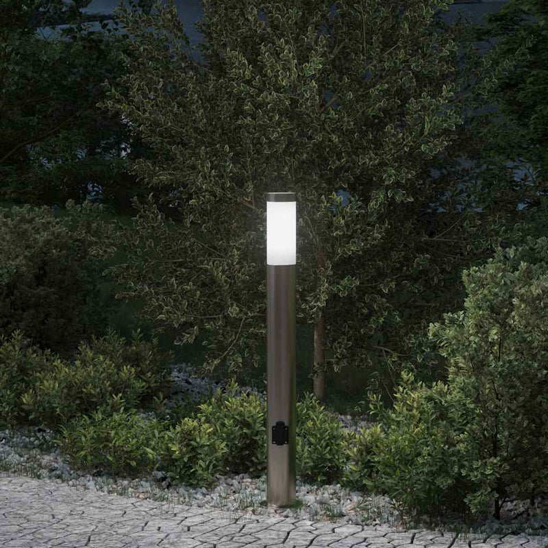 Chargez l'image dans la visionneuse de la galerie, Vidaxl bolderarmatuur met stopcontact 80 cm rvs ip44