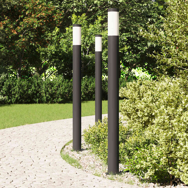Afbeelding laden in galerijviewer, Vidaxl bolderverlichting 3 stuks 110 cm rvs ip44